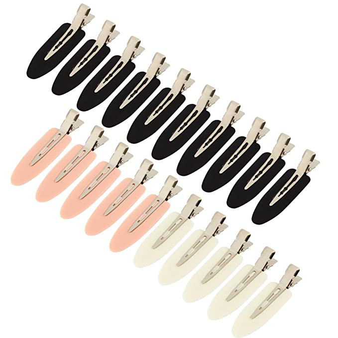 20 pieces No Bend Hair Clips, Curl Pin Clips, No Crease Hair Clips for Makeup Application | Amazon (US)