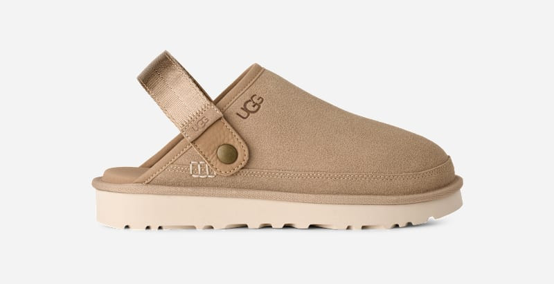 UGG® Men's Goldencoast Clog II Suede Shoes in Sand, Size 10 | UGG (US)
