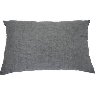 Gray, White Abstract Polyester 13 in. x 20 in. Throw Pillow | The Home Depot