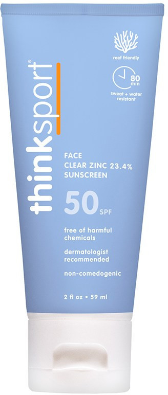 Thinksport Clear Zinc Active Face SPF 50 Sunscreen 2 Fl Oz | REI