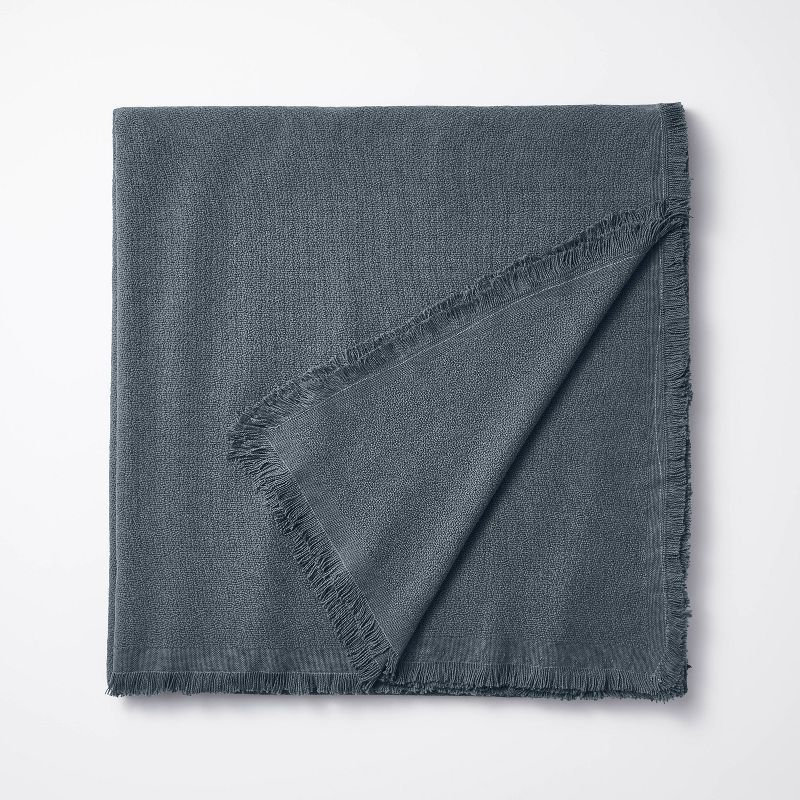Twin/Twin XL 100% Cotton Bed Blanket Slate Blue - Threshold™ designed with Studio McGee | Target