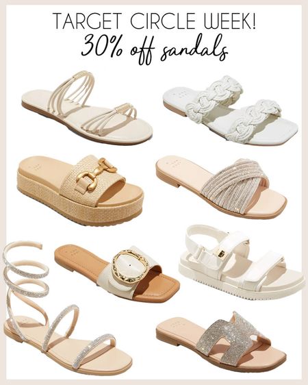 Target Circle Week - 30% off sandals! 

#targetdeals

Target deals. Target finds. Target sandals. Neutral spring sandals. Designer inspired spring sandals  

#LTKSeasonal #LTKstyletip #LTKsalealert