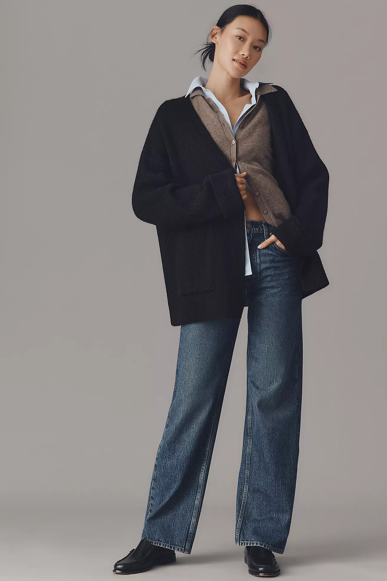 By Anthropologie Cozy Oversized Cardigan Sweater | Anthropologie (US)