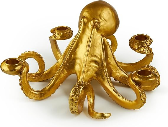 Beauty2Me Octopus Candlestick Holder – Gold Candle Holders for Table Centerpiece – Decorative... | Amazon (US)