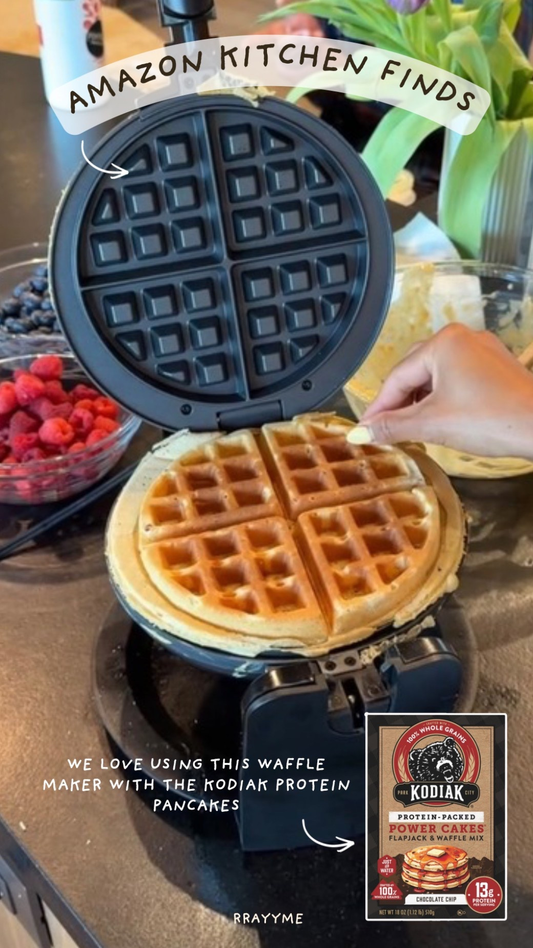 We love our waffle maker from Amazon! Easy to clean and has lasted us years.

#LTKgrwm #LTKfoodie #LTKHome