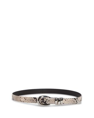 Women's Triple Keeper Snake Embossed Leather Belt | Bloomingdale's (US)