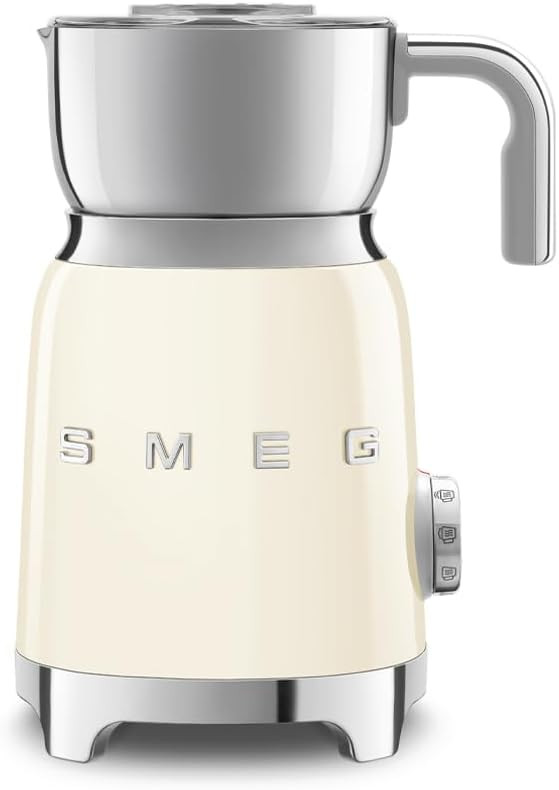 SMEG Retro 50's Style Milk Frother with 2 Disks 6 Preset Programs Hot or Cold Frothing and Induct... | Amazon (US)
