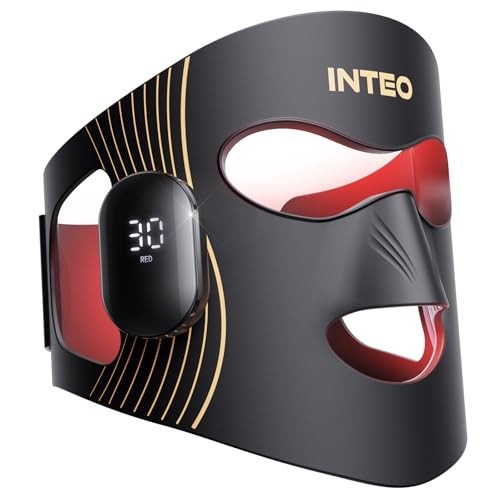 Red Light Therapy for Face 4 Modes, Breathable Wireless Red Light Therapy Mask with 4 Color Light Modes, 850NM Infrared LED Face Mask Light Therapy with Timer, Portable Led Mask for Home & Travel | Amazon (US)
