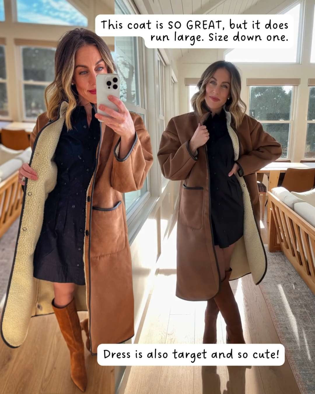 This is a fantastic & warm coat from Target. Runs large, size down!  

 #LTKSeasonal #LTKOver40 #LTKPetite