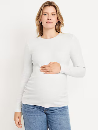Maternity Snug Crew-Neck T-Shirt | Old Navy (US)