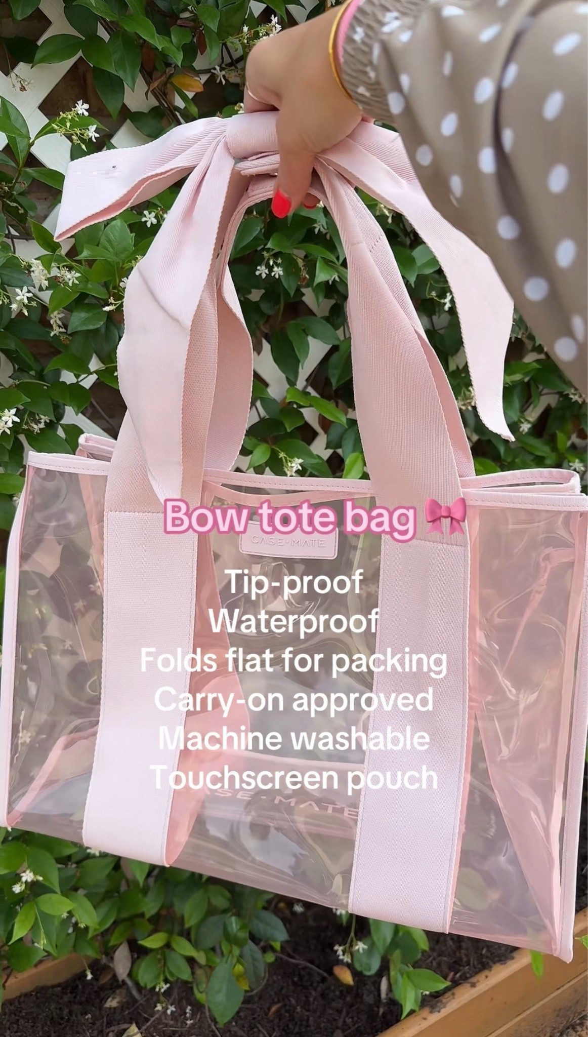 Bow tote bag and beach bag!