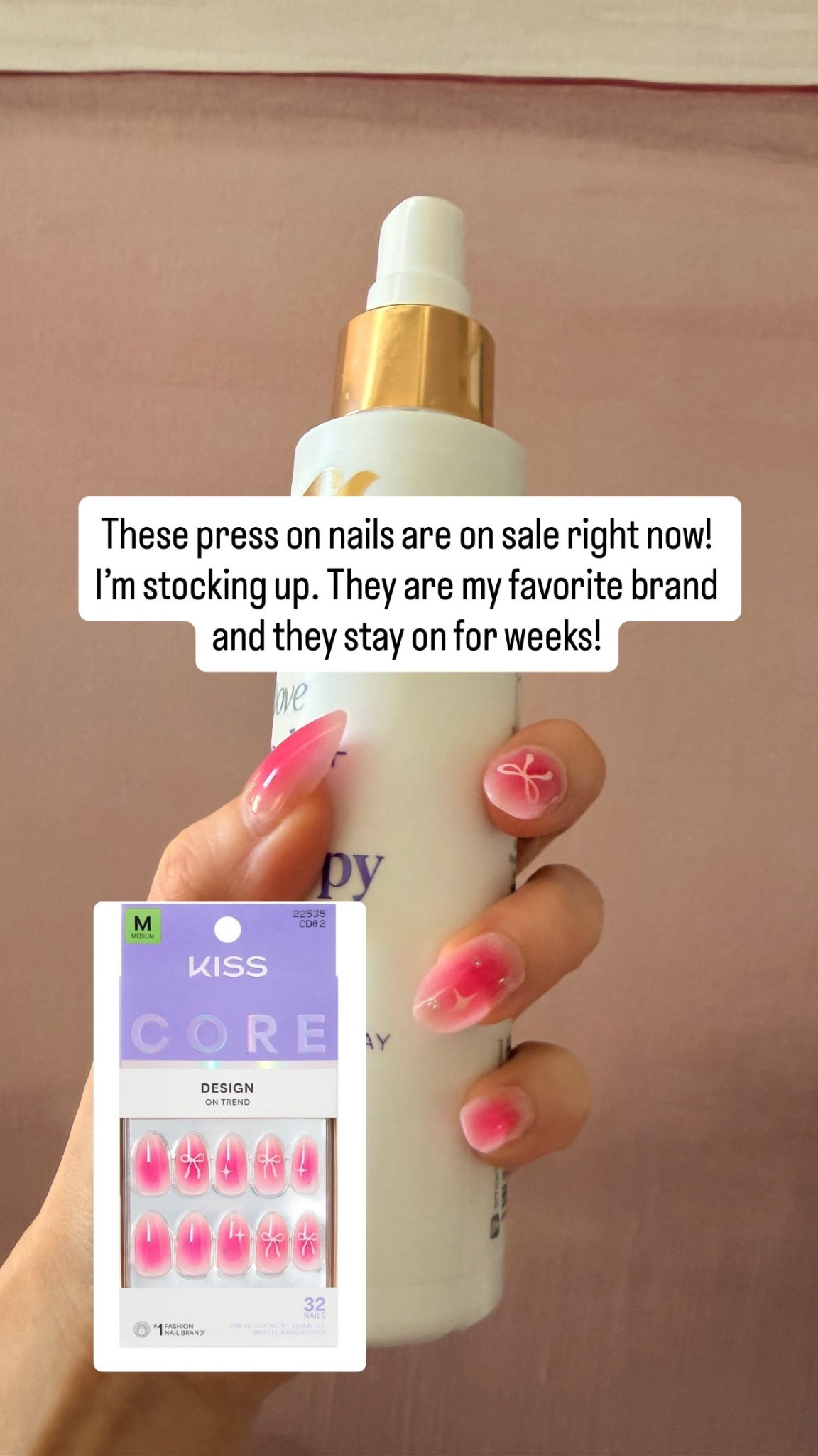 Press on nails
So easy to apply!
The brush on nail glue is the trick to helping them last longer 

#LTKBeauty #LTKOver40