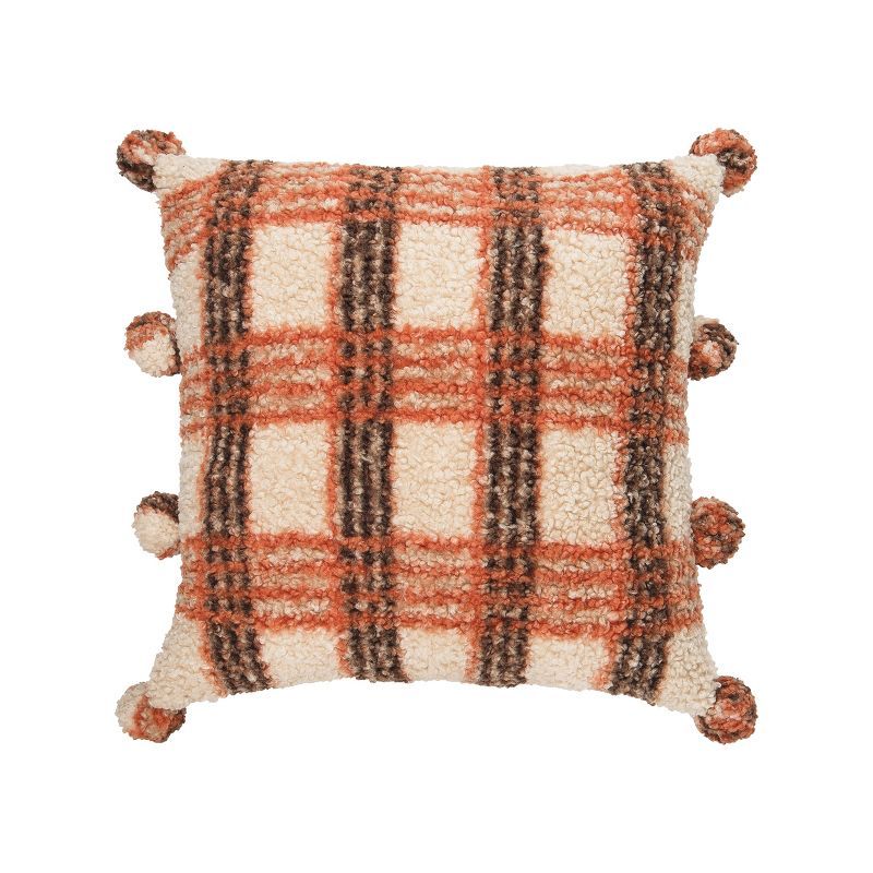 C&F Home 18" x 18" Harvest Time Texture Embellished Fall Throw Pillow | Target