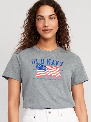 Matching &#x22;Old Navy&#x22; Flag T-Shirt for Women | Old Navy (US)