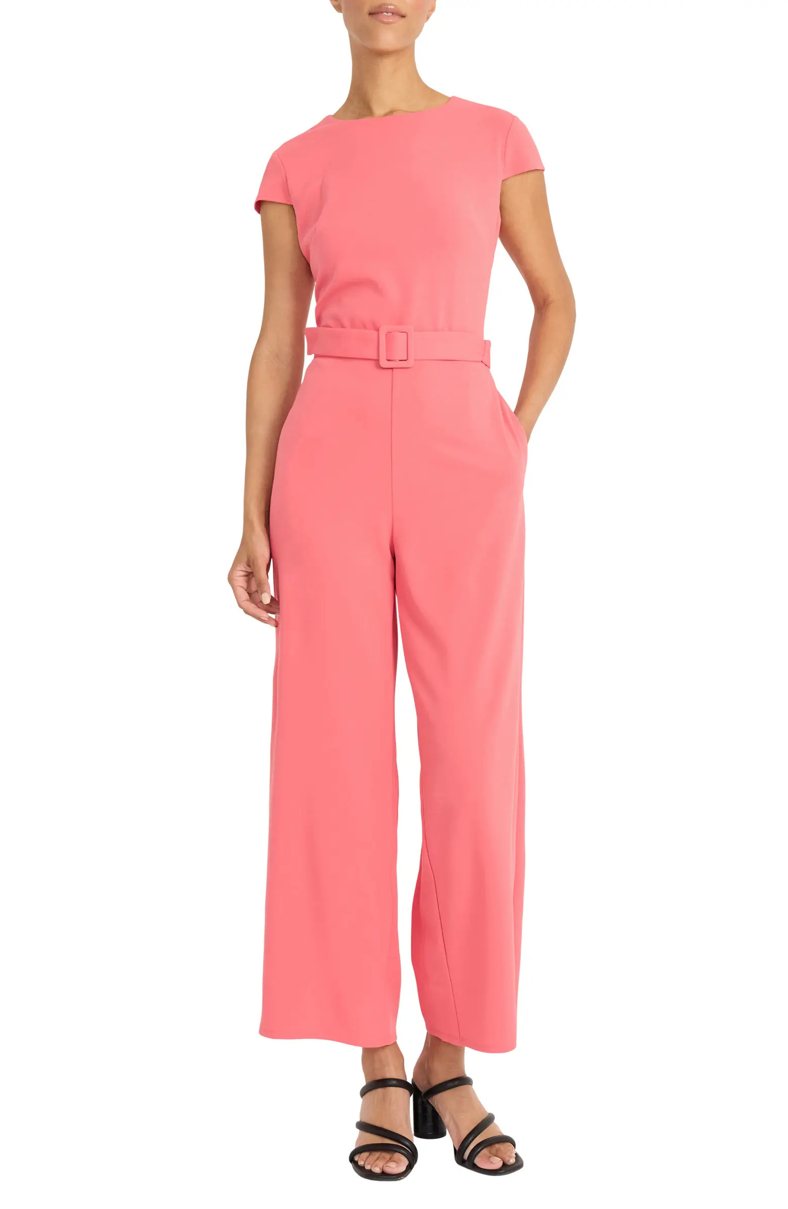 Cap Sleeve Belted Jumpsuit | Nordstrom Rack
