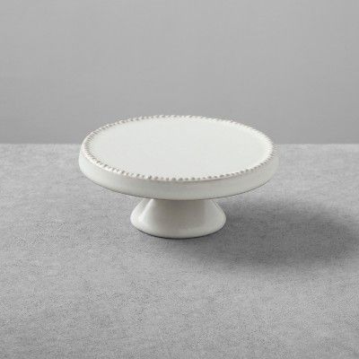 2pk Stoneware Cakestand Small Cream - Hearth & Hand™ with Magnolia | Target