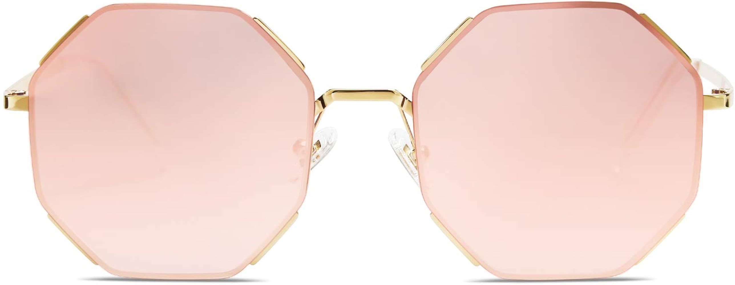 SOJOS Sunglasses for Women Polygon Sunglasses UV400 Lenses AURA SJ1128 | Amazon (US)