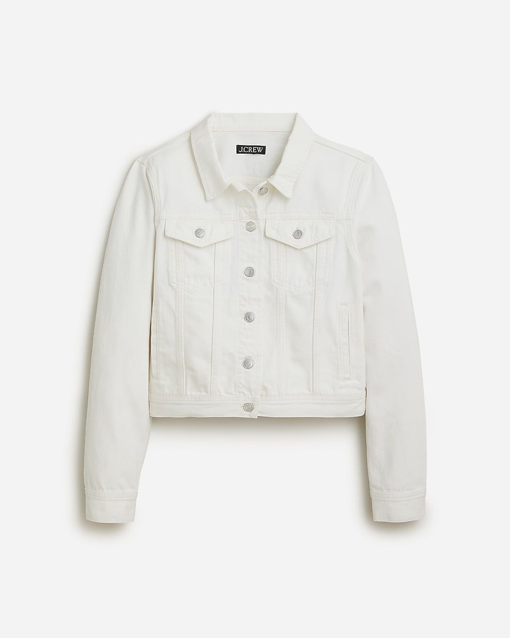 New classic denim jacket in white | J.Crew US