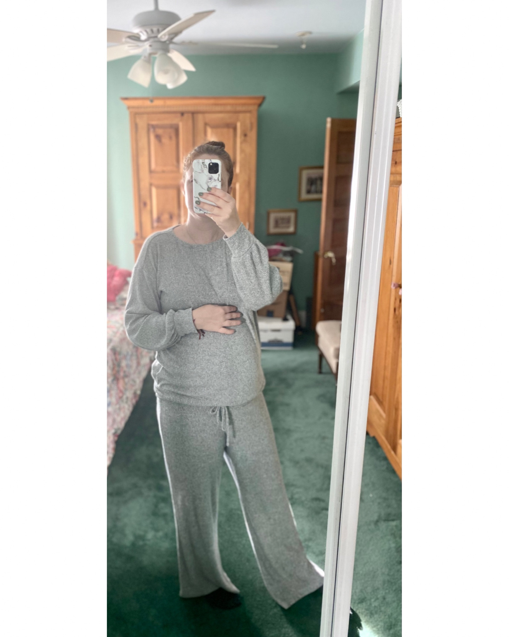 The comfiest maternity matching set. Comes in three colors and the whole set is under $65! 

I’ve also been mixing the pieces with different things I have to really maximize my #maternity wardrobe 

#LTKsalealert #LTKunder100 #LTKbump