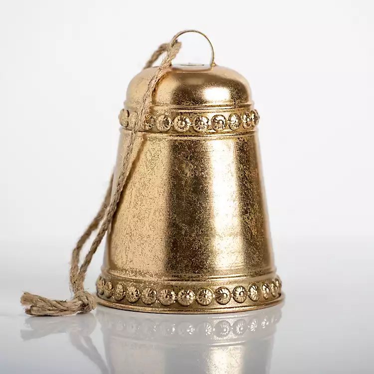 Shiny Gold Bell Christmas Ornament, 7 in. | Kirkland's Home