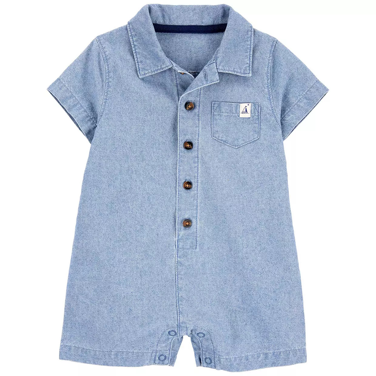 Baby Boy Carter's Chambray Romper | Kohl's