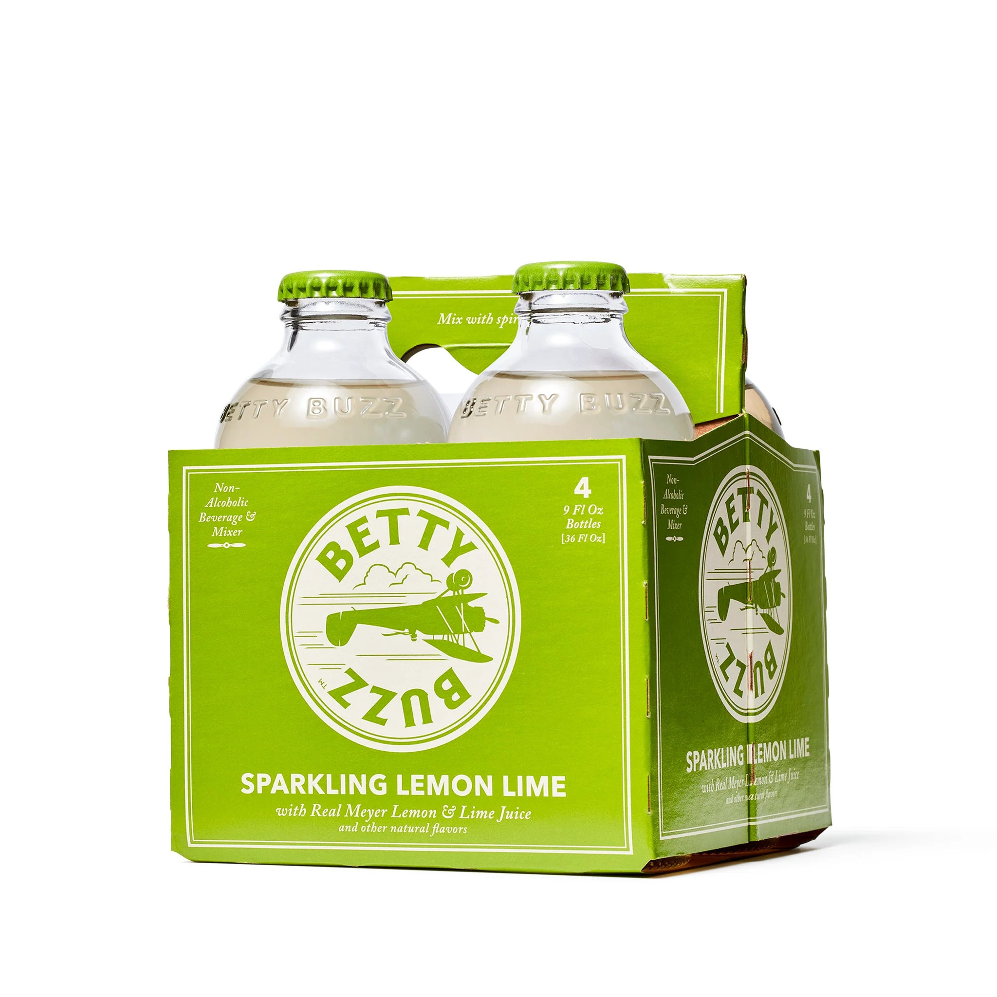 Betty Buzz Non-Alcoholic Sparkling Lemon Lime (4 pack) | Boisson