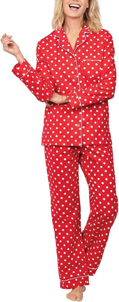 PajamaGram Winter Pajamas For Women - Flannel Pajamas Women | Amazon (US)