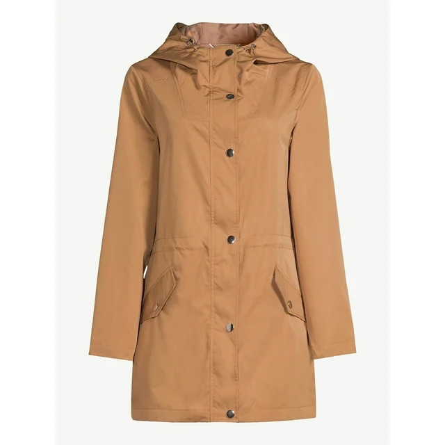 Time and Tru Women's Lightweight Anorak Jacket with Hood, Sizes XS-3X | Walmart (US)