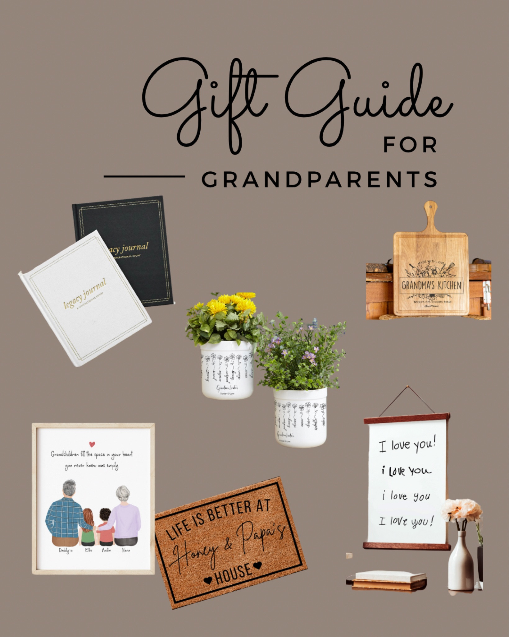 Gift guide for the grandparents in your life! Each gift can be personalized, giving it so much sentimental value. 

#LTKHoliday #LTKfamily #LTKGiftGuide