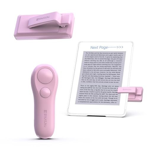 SK SYUKUYU RF Remote Control Page Turner for Kindle Reading Ipad Surface Comics, iPhone Android Tablets Reading Novels Taking Photos(Pink) | Amazon (US)