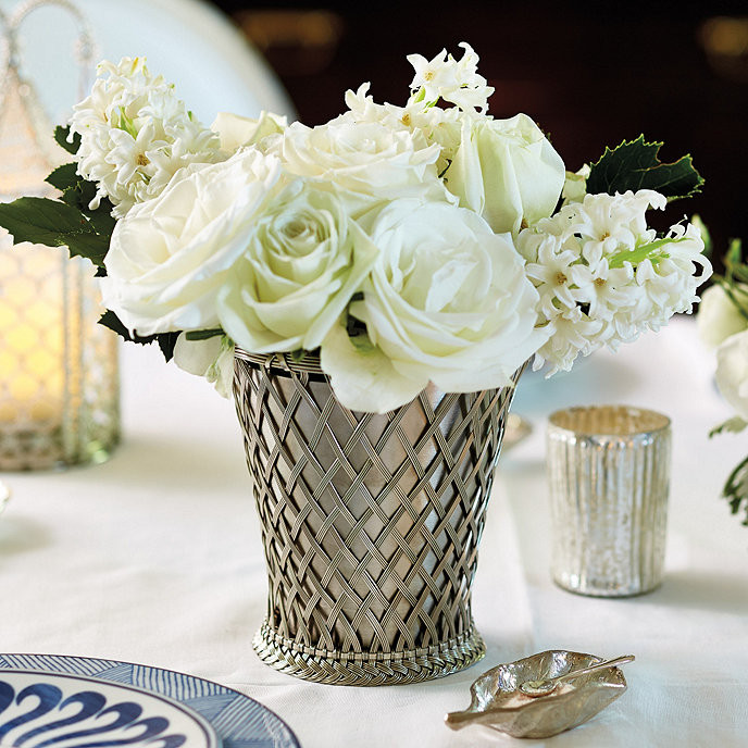 Bunny Williams Silver Wire Cachepot | Ballard Designs, Inc.