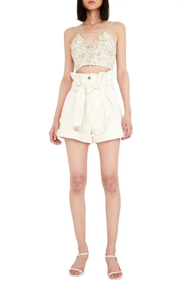 Paperbag Waist Denim Shorts | Nordstrom
