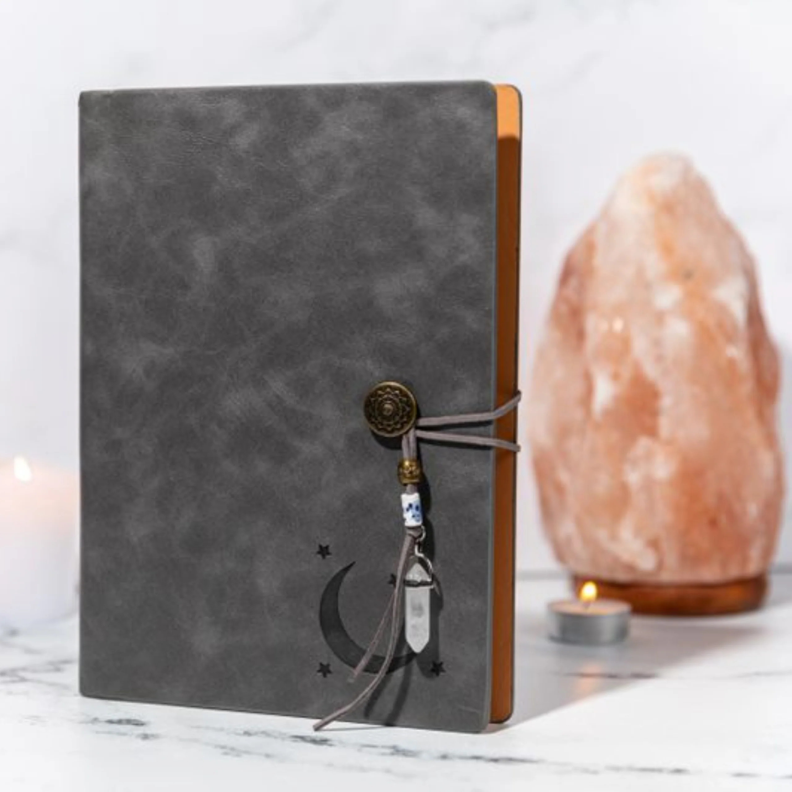 Faux Leather Crystal Manifestation Journal | 11th Haus