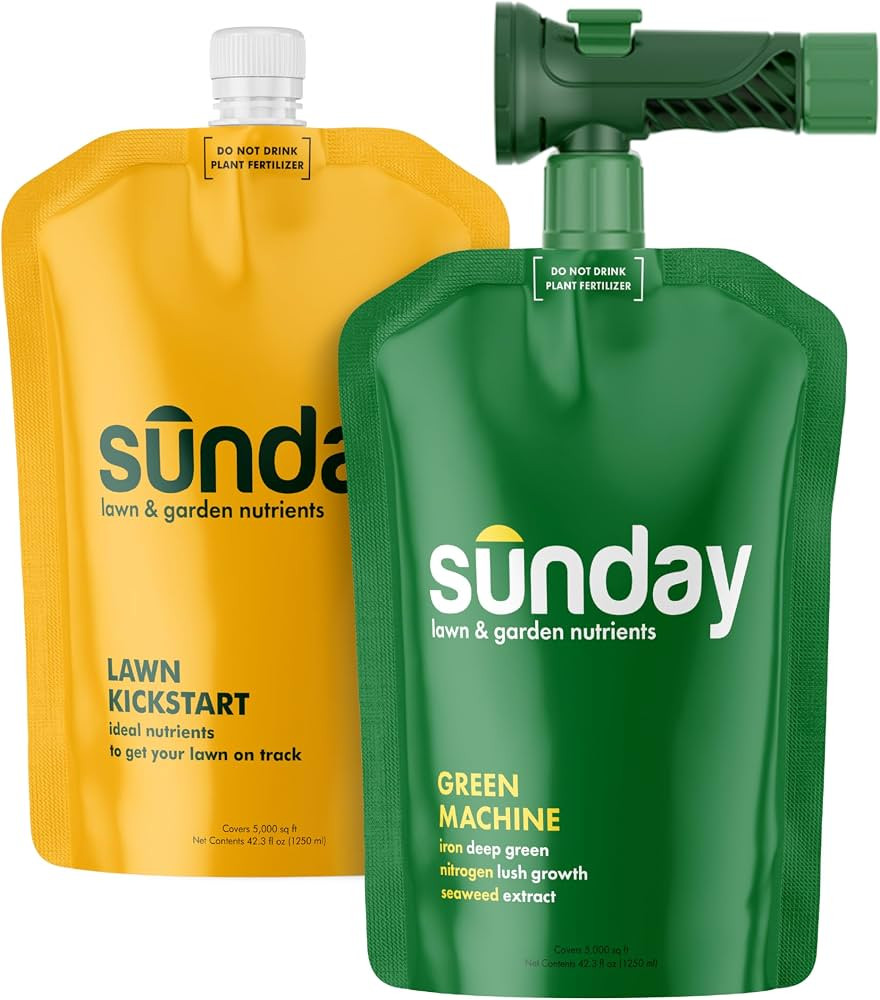 Sunday Lawn Kickstart + Green Machine Liquid Fertilizer - Lawn Fertilizer for Lush Growth - Inclu... | Amazon (US)