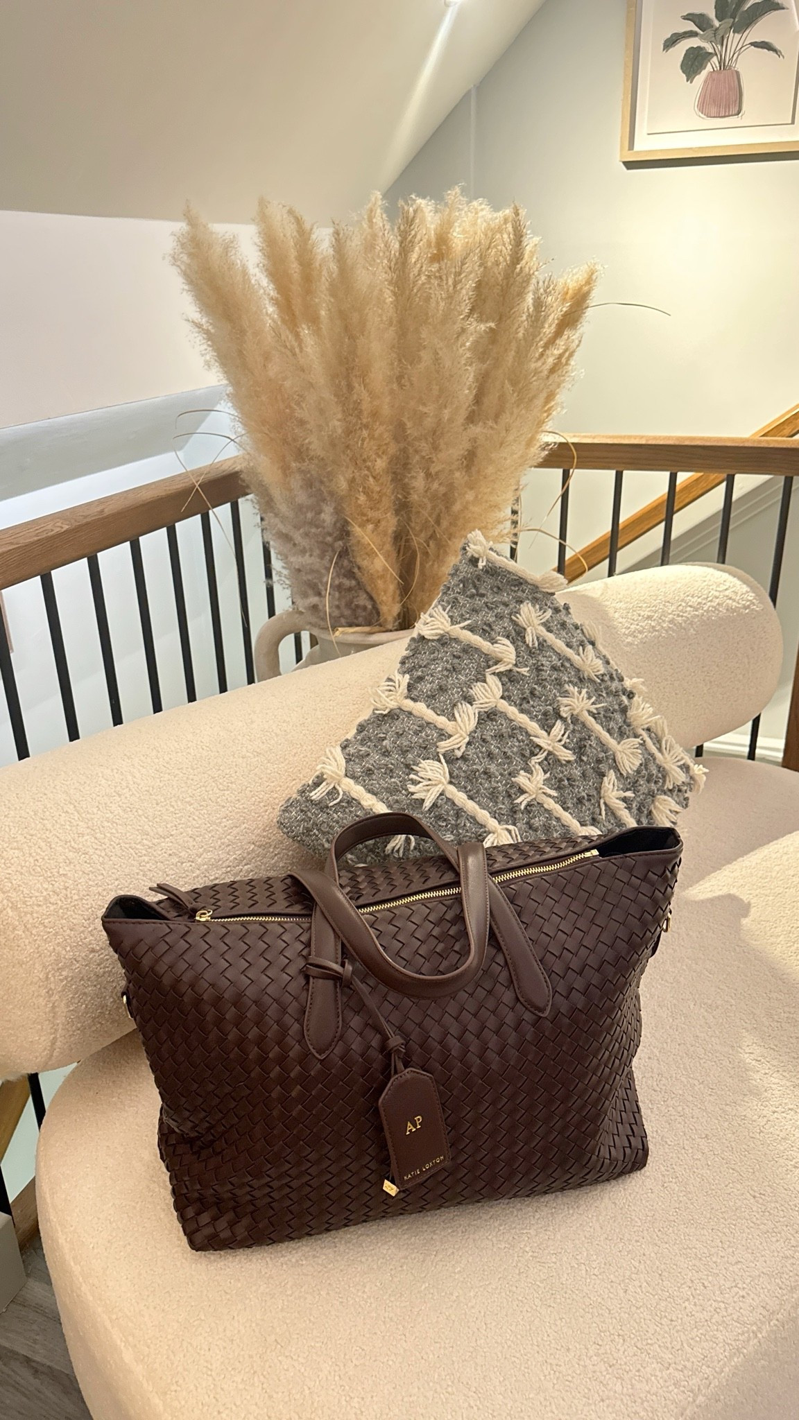 ew in from katie loxton brown woven bag would make a great diaper bag as well