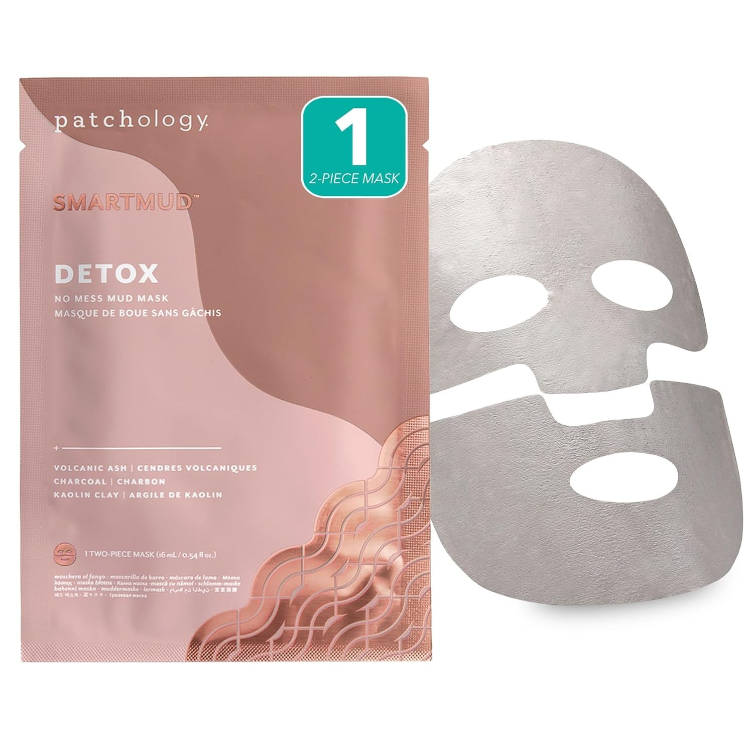 Patchology SmartMud Detox No-Mess Mud Facial Sheet Mask for Men & Women – Refreshing and Hydrat... | Amazon (US)
