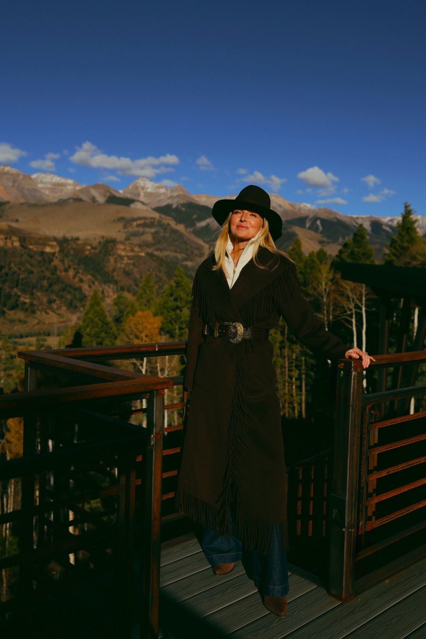 Channeling western chic in this brown wool coat, brown felt hat and big brown and gold western belt. I love swapping the belt on a coat to really add some pop. 

#LTKOver40 #LTKStyleTip #LTKTravel