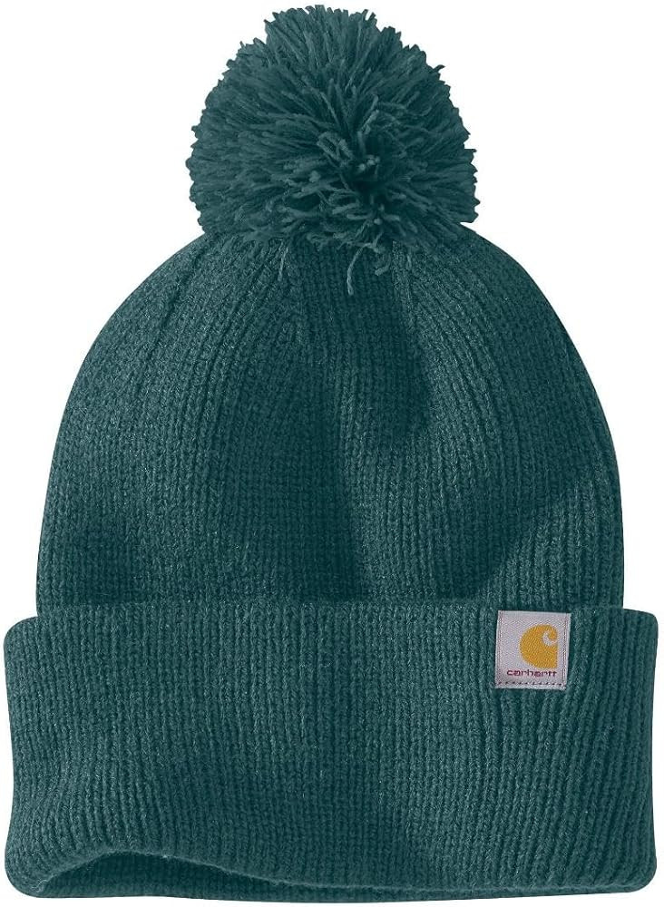 Carhartt Women's Knit Pom-Pom Cuffed Beanie | Amazon (US)