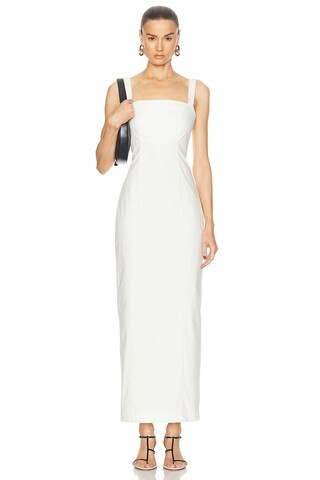 L'Academie by Marianna Renia Maxi Dress in Ivory | FWRD 