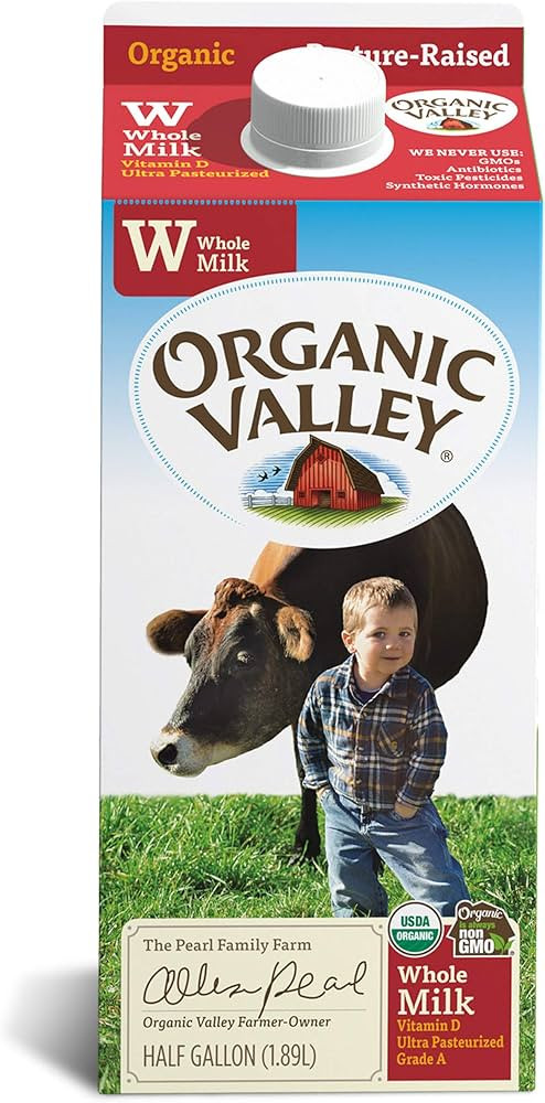 Organic Valley Whole Milk, 64 fl oz | Amazon (US)