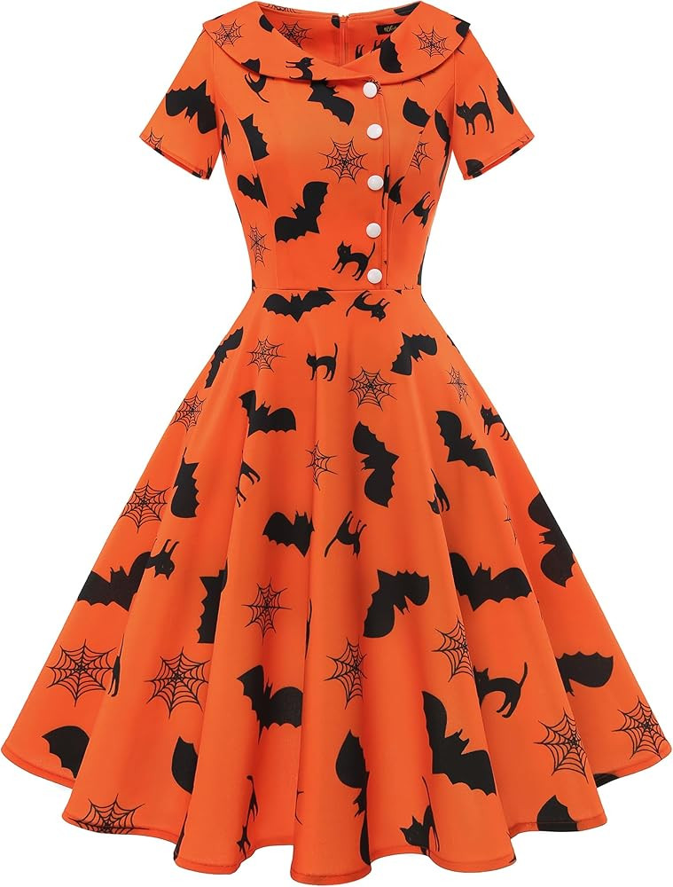 Wedtrend Women's 1950s Vintage Audrey Hepburn Style Cocktail Swing Dresses | Amazon (US)