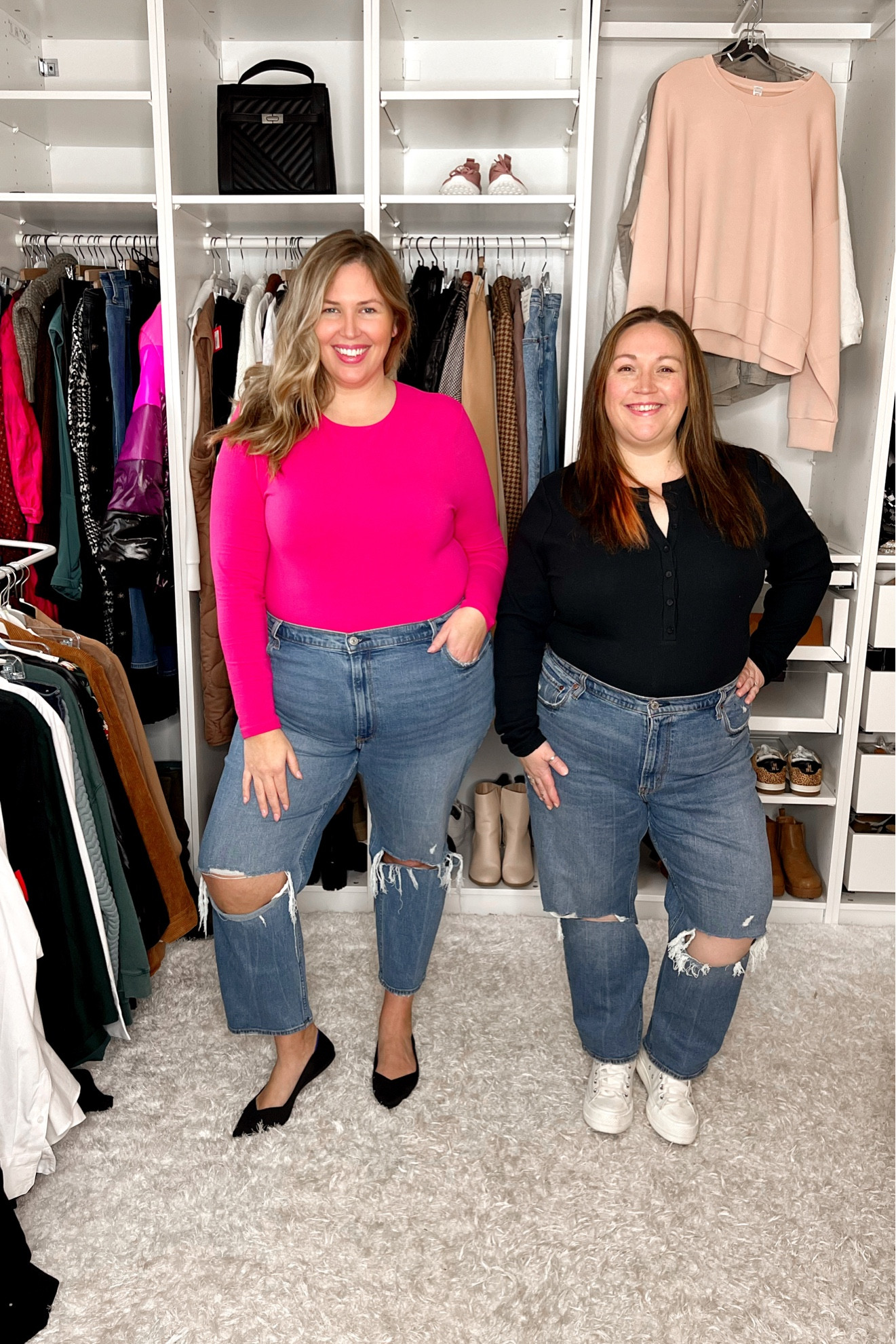 40% off with code DENIMAF! OUR ABERCROMBIE FAVES! Jess is in the Curve Love Ultra High Rise Ankle Straight Jeans in size 34 Short/18 Short (recommends sizing up), a Henley bodysuit (almost sold out, similar are linked), and a pair of Converse sneakers! Ashley is in the Ultra High Rise Ankle Straight Jeans (not Curve Love) in size 35 Regular/20 Regular (sized up from typical size), a crew neck bodysuit (this color is no longer available, linked similar), and a pair of Rothy's flats!

#LTKcurves #LTKsalealert #LTKunder50