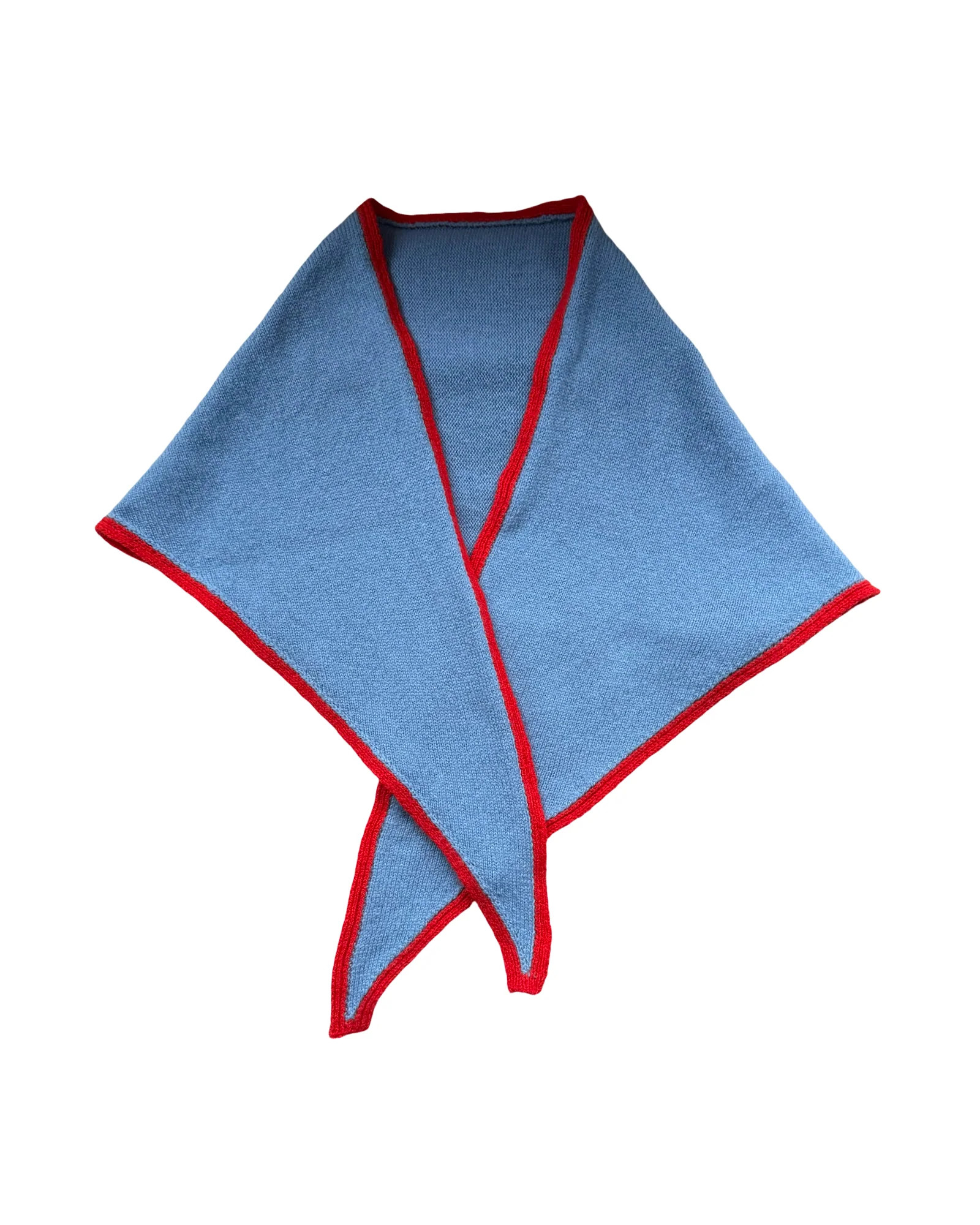 Sky blue ‘Morven’ large Triangle Scarf | Second Stories