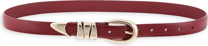 Chunky Metal Leather Belt | Nordstrom