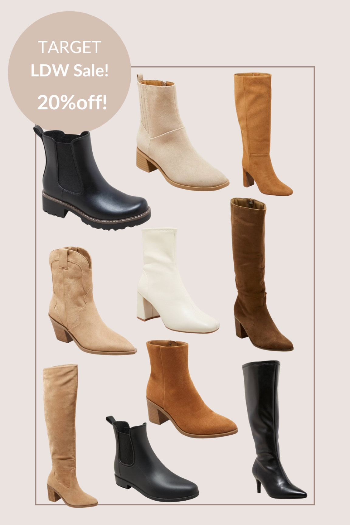 Target 20% off boots for Labor Day! 









Fall boots. Chelsea boots. Suede boots. Leather boots  

#LTKSaleAlert #LTKSeasonal #LTKShoeCrush
