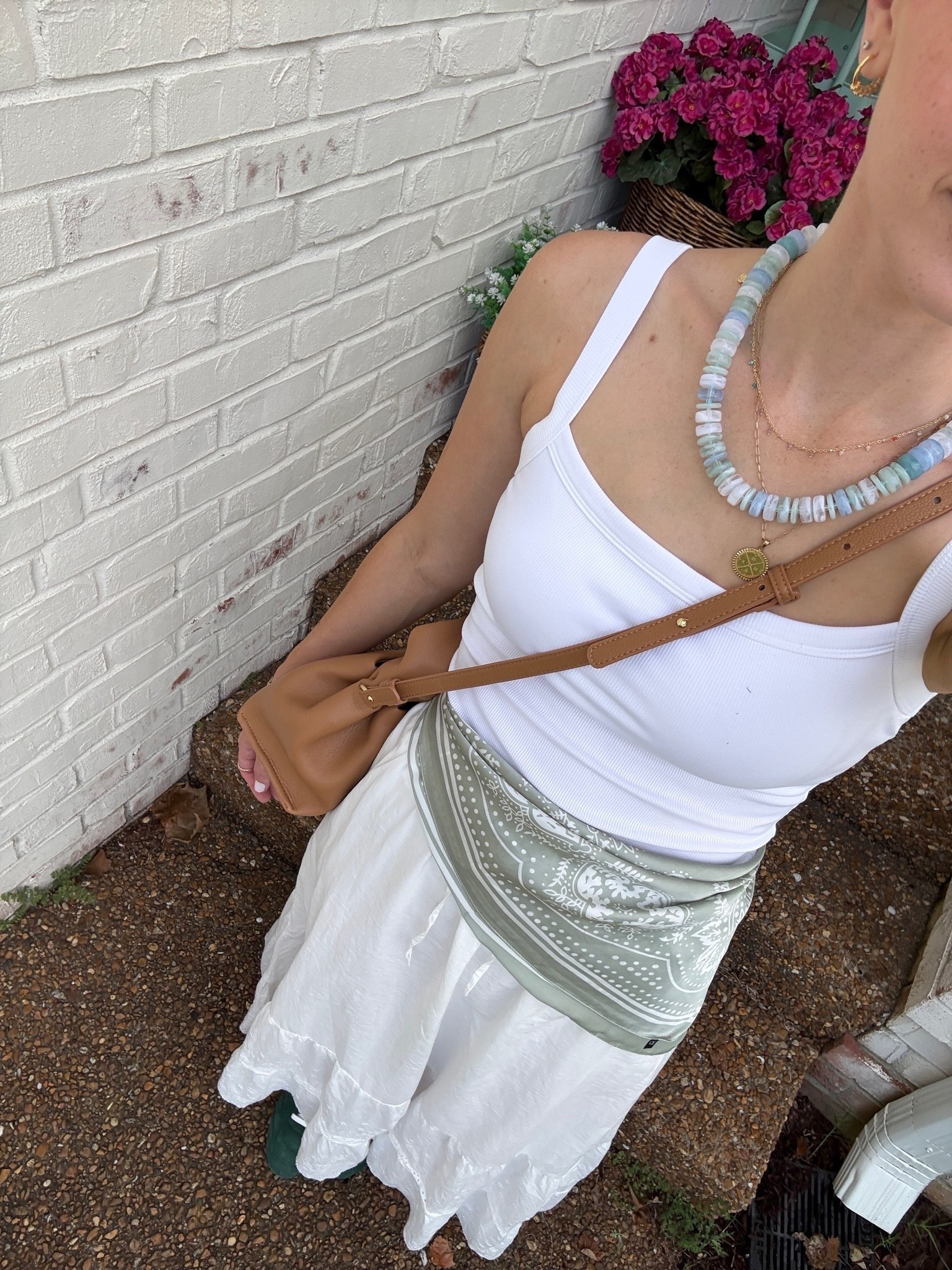 Wearing small in built in bra tank
Linked similar skirt 
Scarf belt 


Summer outfit // mom style // easy outfit // Summer style // mom outfit // casual outfit idea // Hallie Ragan

#LTKootd #LTKgrwm #LTKmomlife