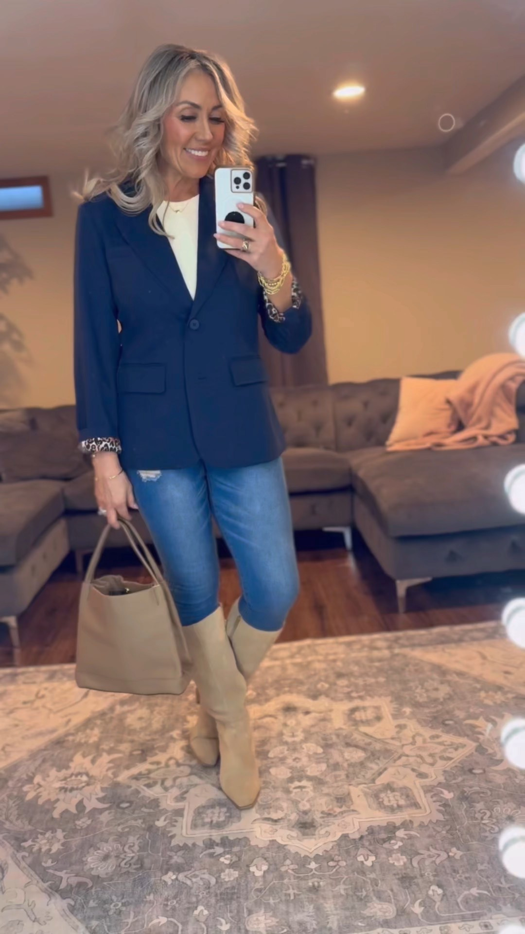 Jeans and a blazer. One of my signature styles. 🫶❤️

#LTKTall #LTKOver40