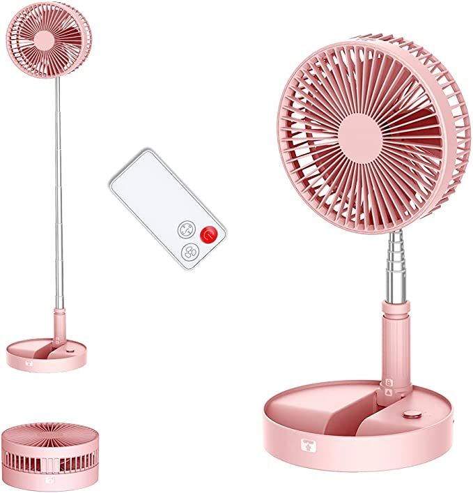 UN UNITEDTIME Desk and table fan, foldable Fan Portable Travel Fans Battery Operated,Adjustable H... | Amazon (US)
