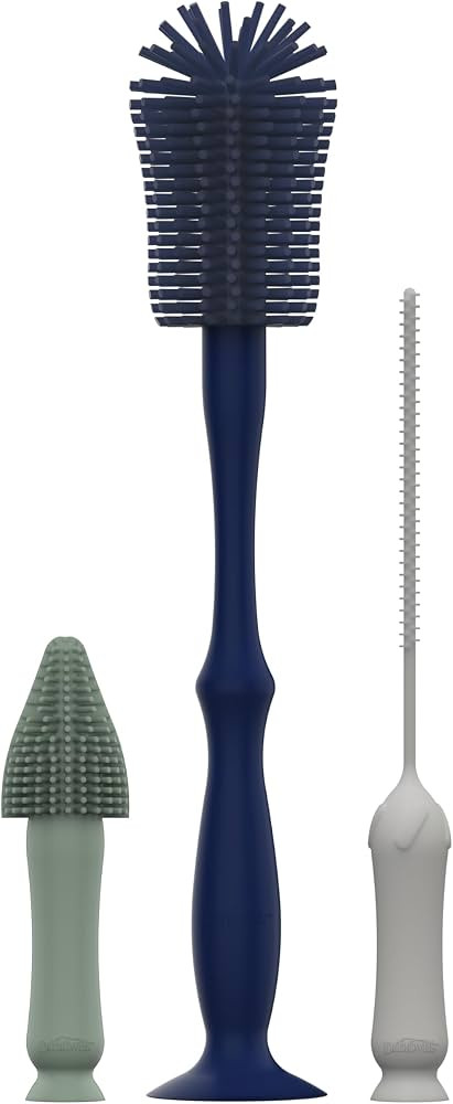 Dr. Brown's Silicone Cleaning Brush Set with Bottle, Spout, and Straw Brush, 3 Brushes to Clean B... | Amazon (US)