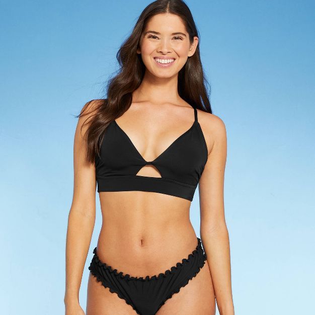 Women's Longline Cut Out Bikini Top - Shade & Shore™ | Target